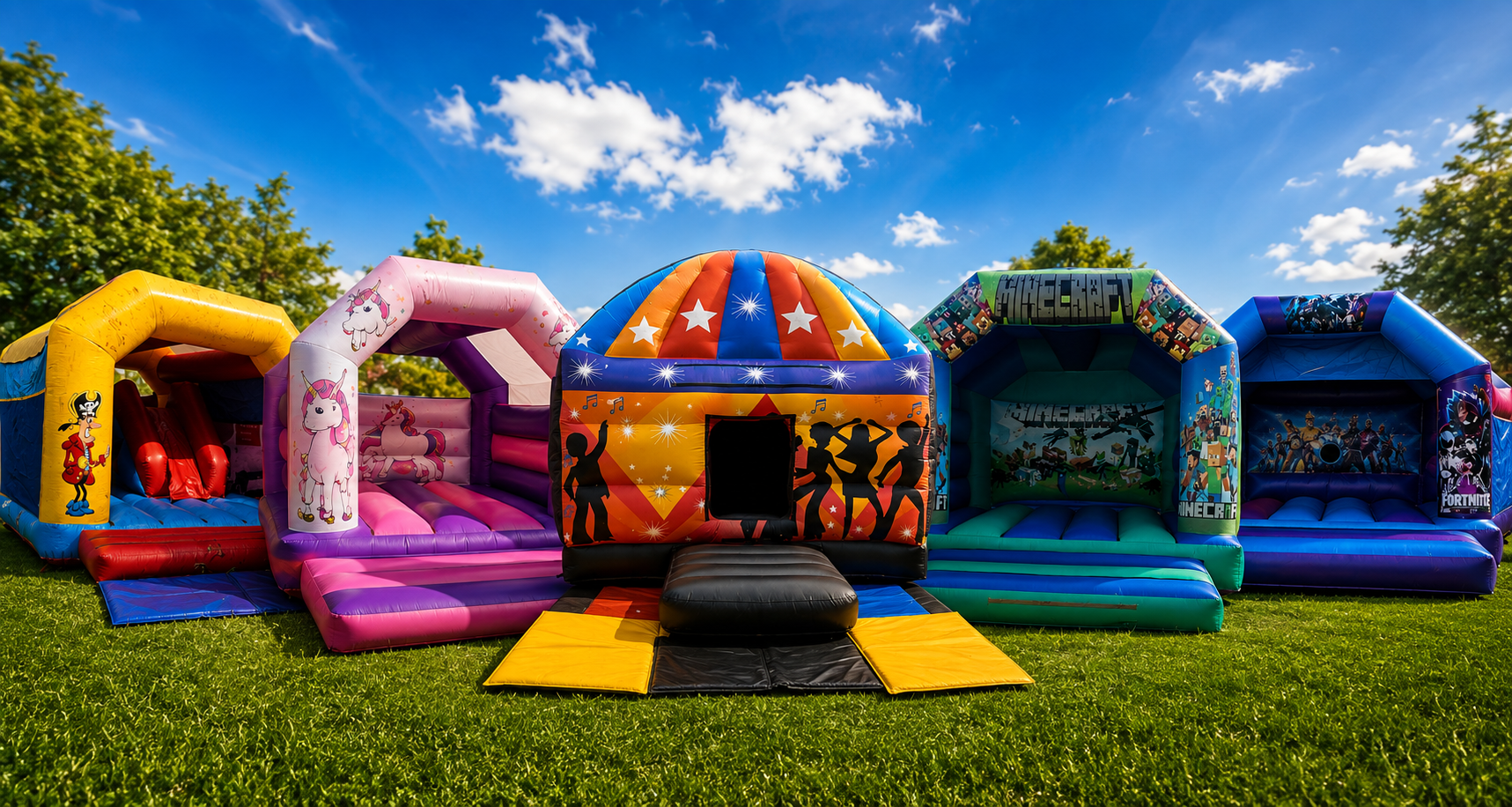 Bouncy castle hire coverage across Yorkshire